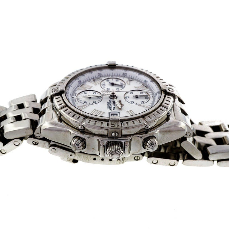 Breitling Stainless Steel Crosswind Automatic Chronograph Wristwatch 1