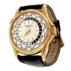 Patek Philippe Yellow Gold World Time Wristwatch 5110J 6