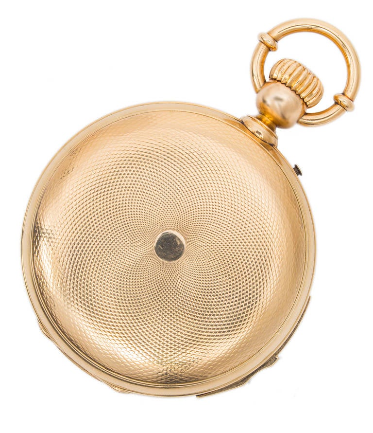 Gold-Taschenuhr mit Minutenrepetition von A & S Railroad, J.H. präsentiert an J.H. Ramsey, 1865 (Viktorianisch) im Angebot