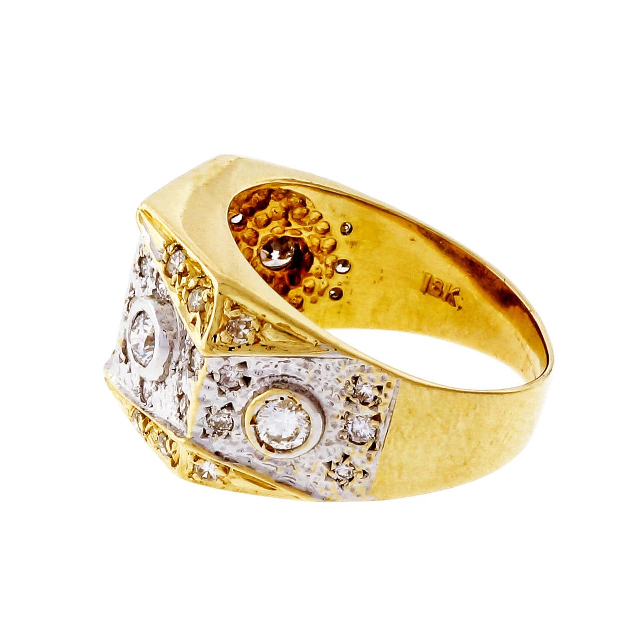 Diamond Gold Cocktail Ring 1