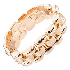 Rose Gold Hinged Link Bracelet 6
