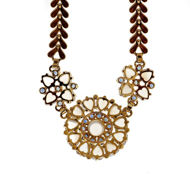 Wefferling Berry and Co. Natural Moonstone Sapphire Yellow Gold