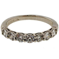 Tiffany 
Co. Diamond Platinum Band Ring