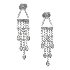 Tiffany & Co. Diamond Platinum Dangle Earrings