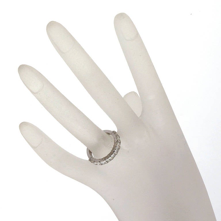 Peter Suchy Designs Diamond Platinum Wedding Band Ring For Sale 1