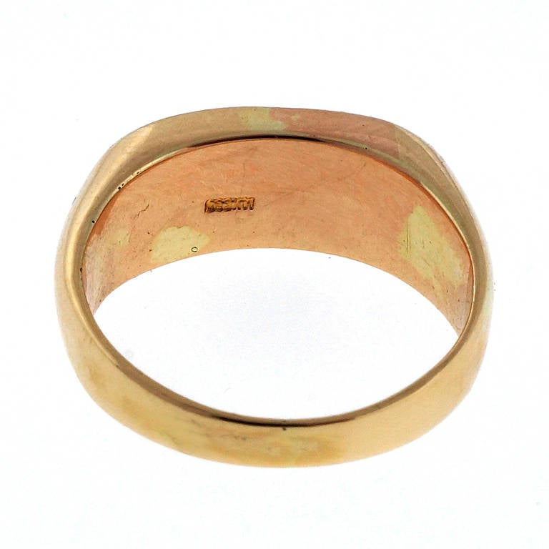 gold saddle rings