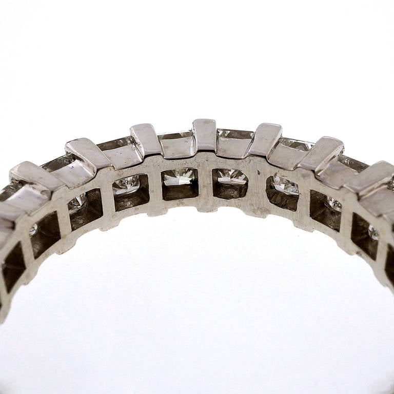 Princess Cut Peter Suchy Diamond Platinum Eternity Ring For Sale