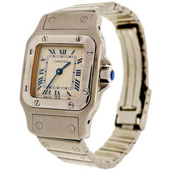 Cartier Lady's Stainless Steel Santos Wristwatch