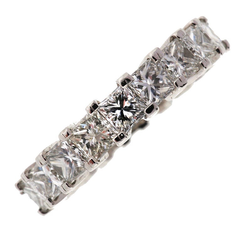Peter Suchy Diamond Platinum Eternity Ring For Sale at 1stDibs
