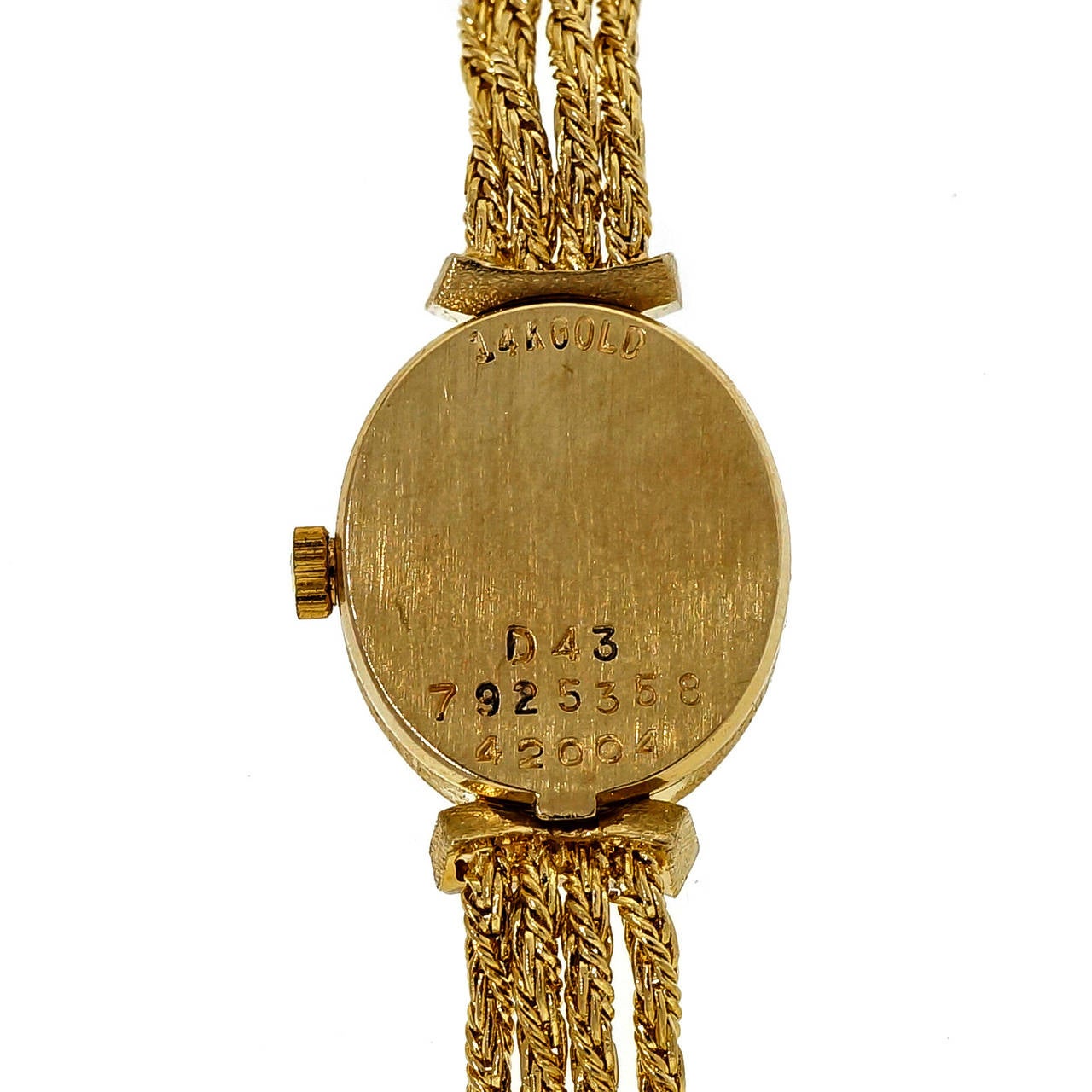 Women's Movado Lady's Yellow Gold and Diamond Wristwatch