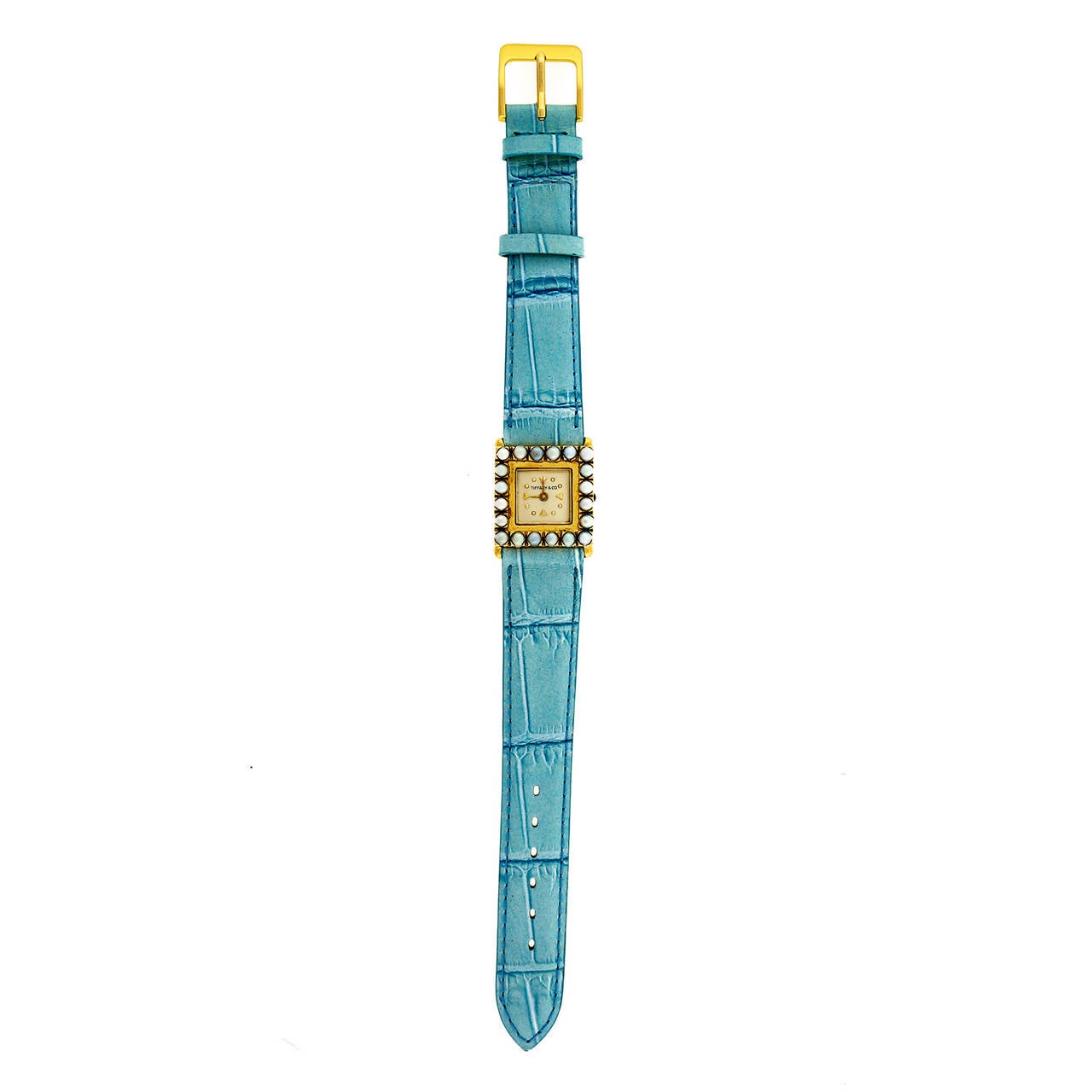 Tiffany & Co Lady's Yellow Gold and Pearl Wristwatch circa 1950s