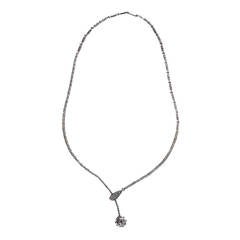 Adjustable Diamond White Gold Necklace 5