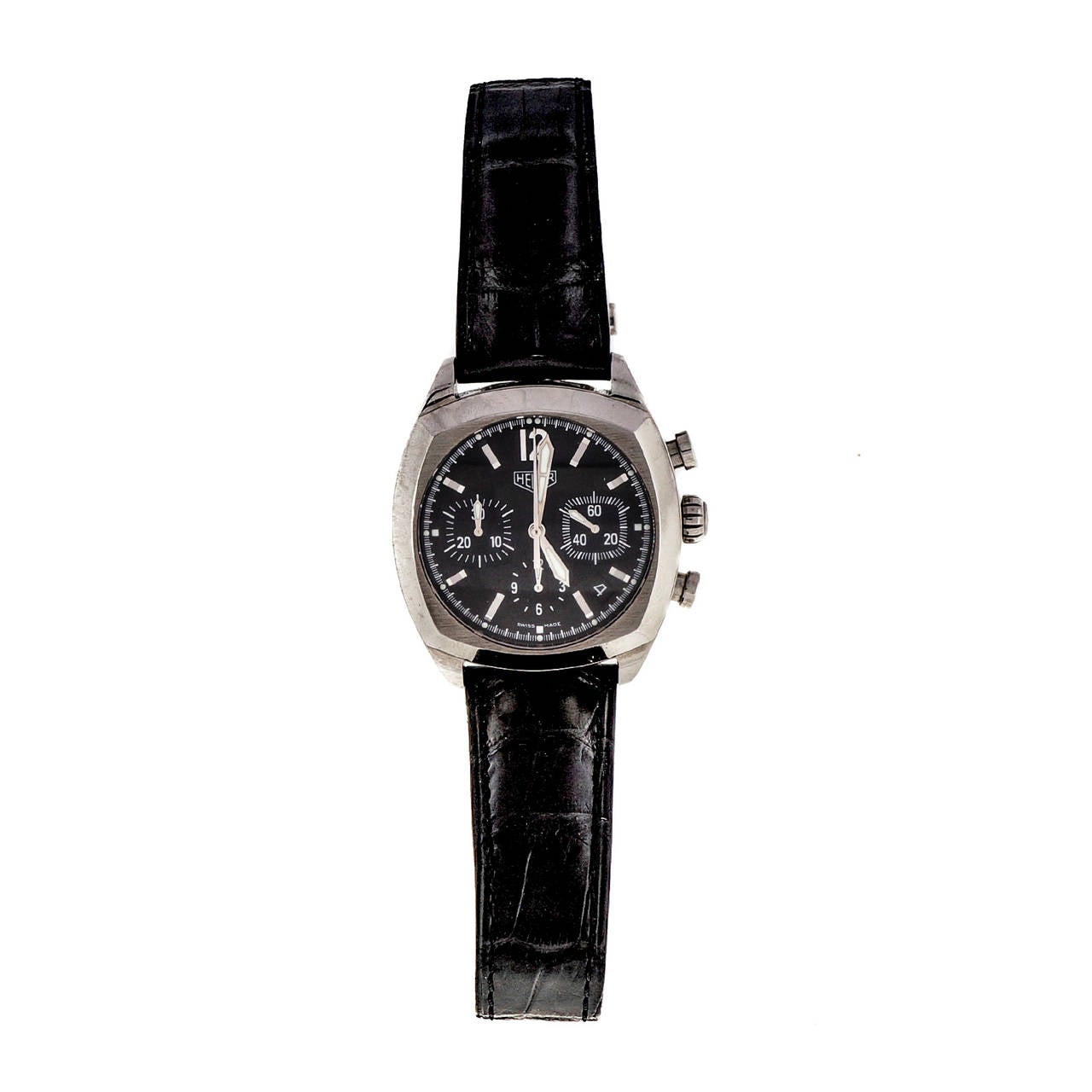 Tag Heuer Edelstahl Monza Automatik-Chronograph-Armbanduhr