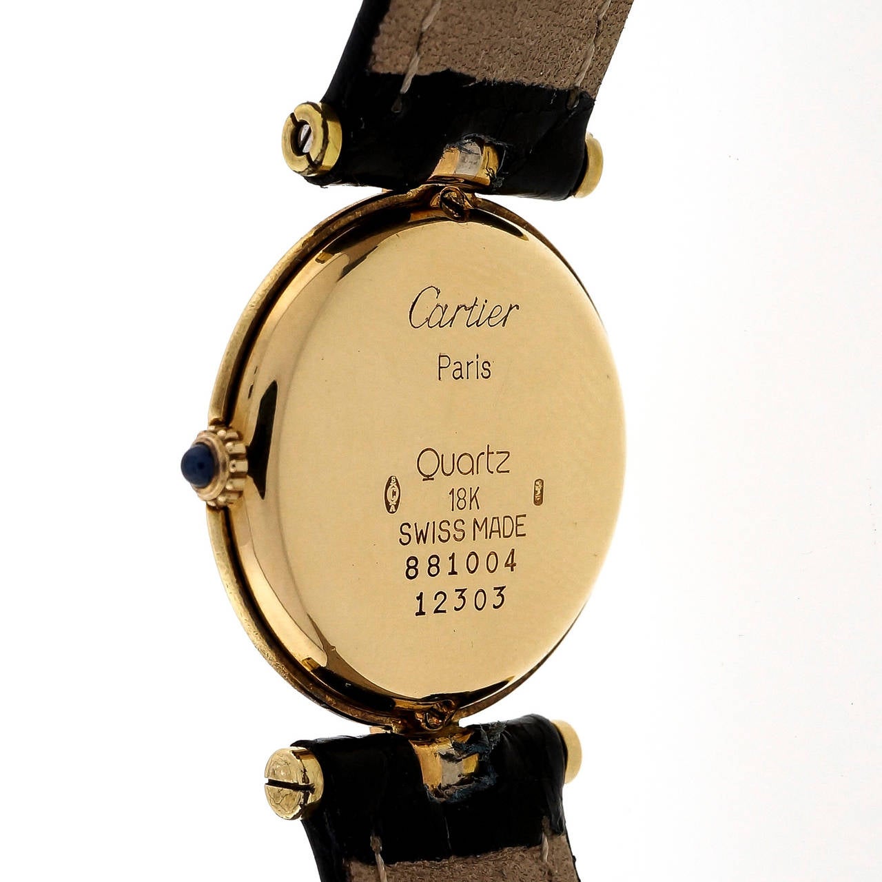 Cartier Lady's Tri-Color Gold Wristwatch at 1stDibs
