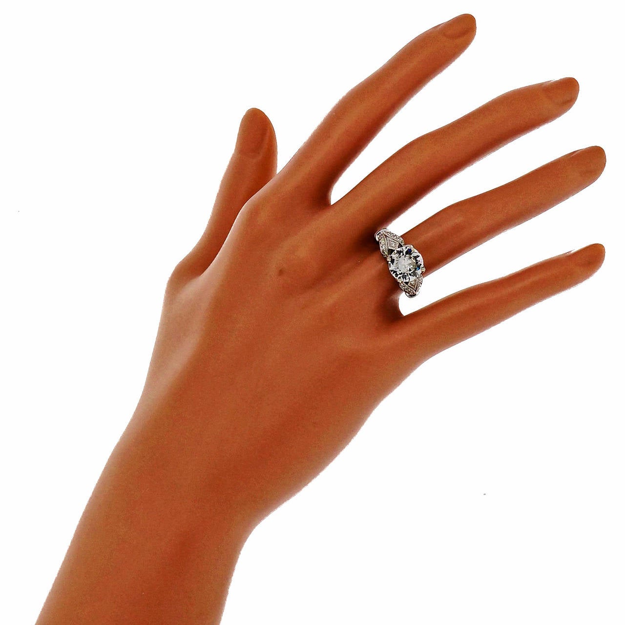 Women's Diamond White Gold Engagement Ring
