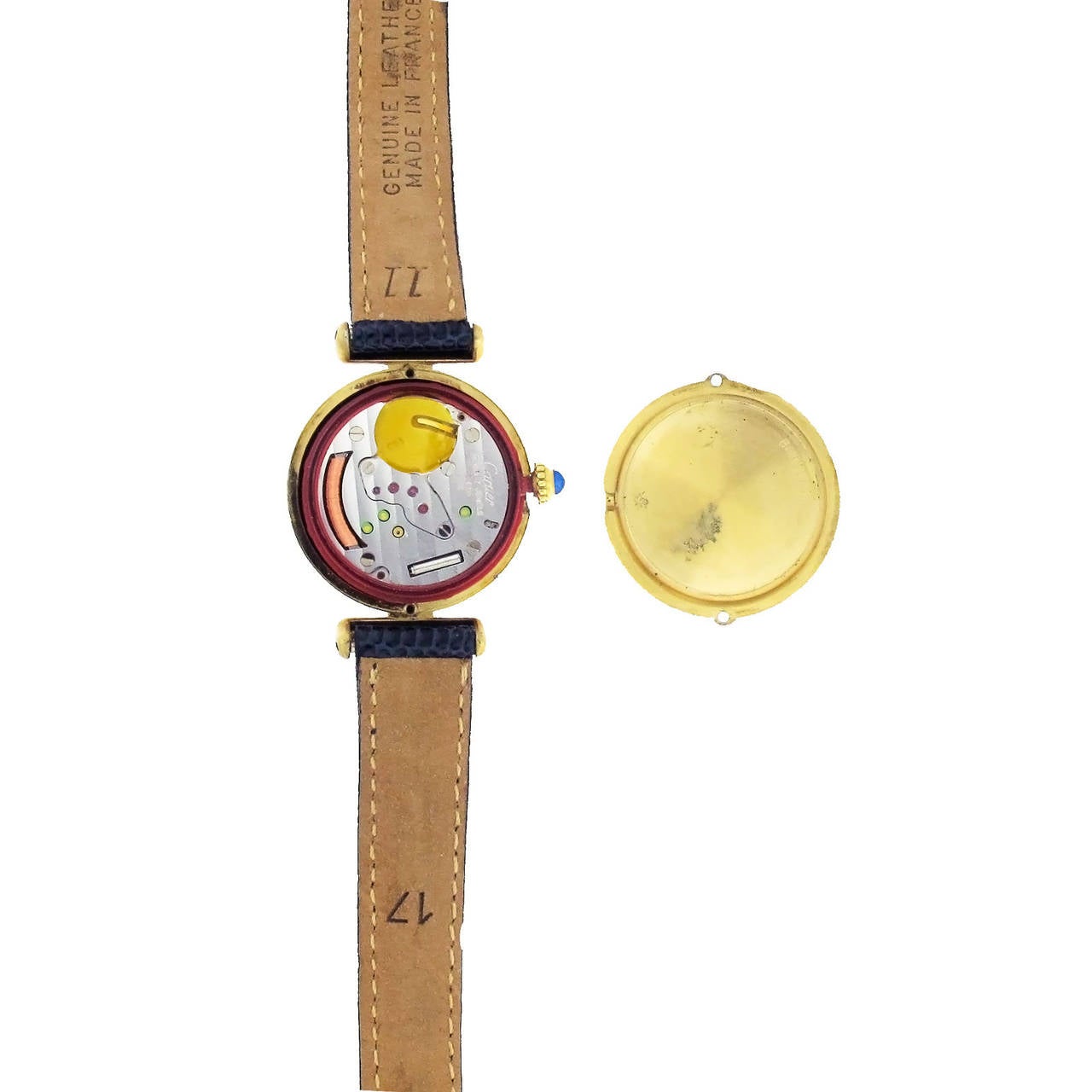 Cartier Lady's Gilt Silver Vermeil Wristwatch 3