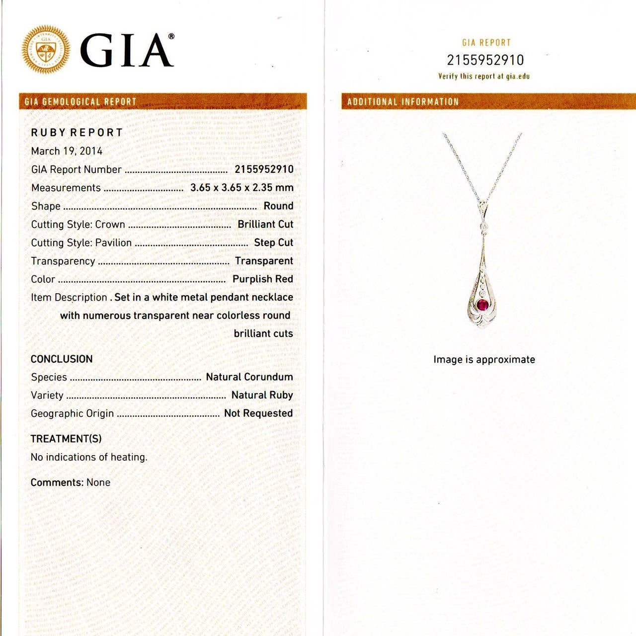 Art Deco Ruby Diamond Filigree Platinum Pendant Necklace 2