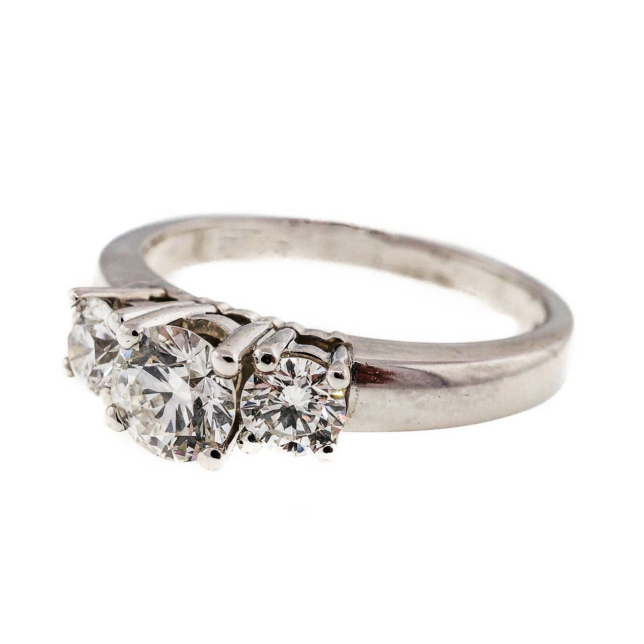 three stone engagement rings birks three stone diamond platinum engagement ring for sale at 1stdibs three stone engagement rings birks three stone diamond platinum engagement ring for sale at 1stdibs
