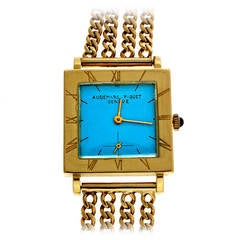 Audemars Piguet Lady's Yellow Gold Wristwatch with Custom-Colored Dial