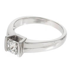 Radiant Cut Diamond White Gold Engagement Ring 12