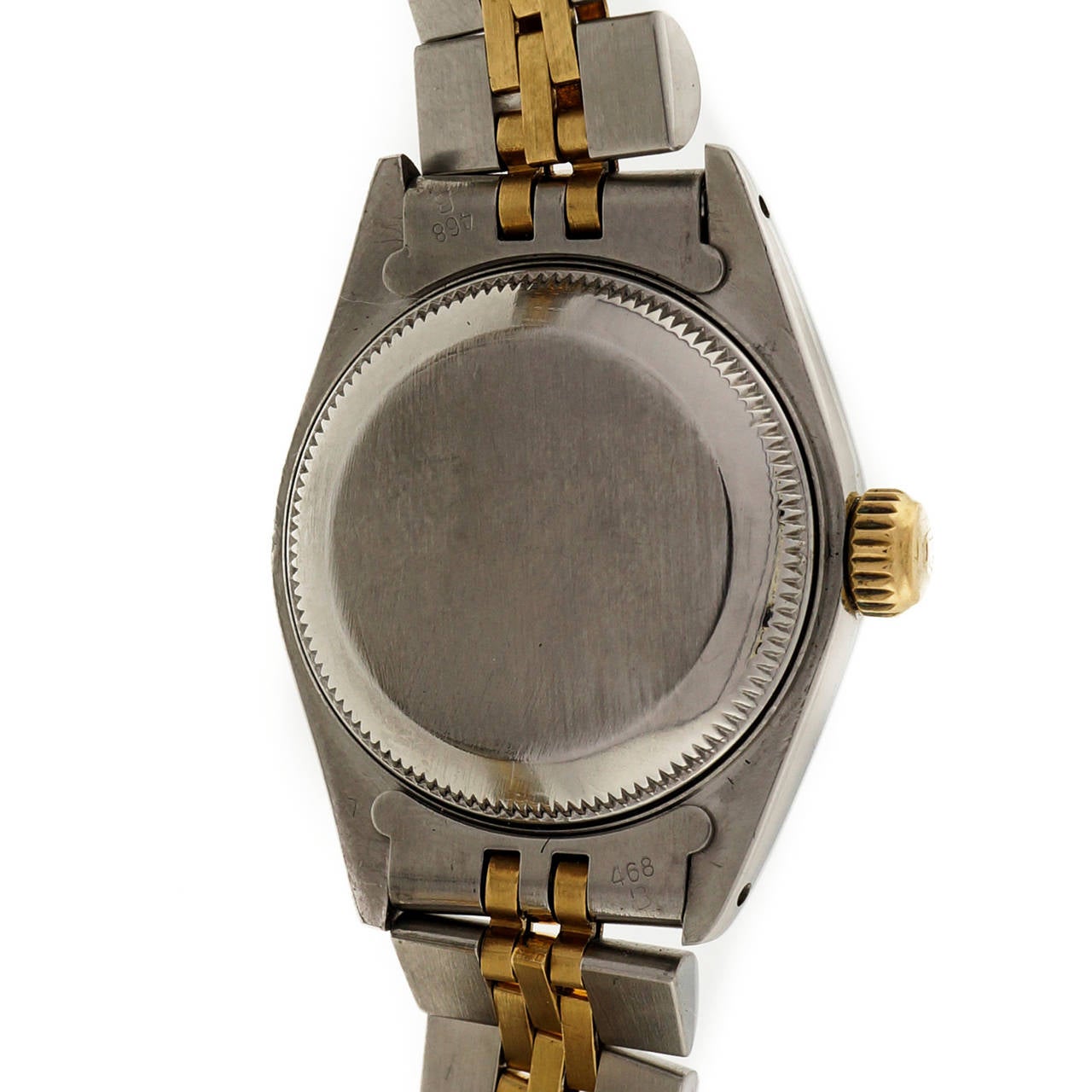 Women's Rolex Lady's Yellow Gold and Stainless Steel Datejust Wristwatch Ref 69173