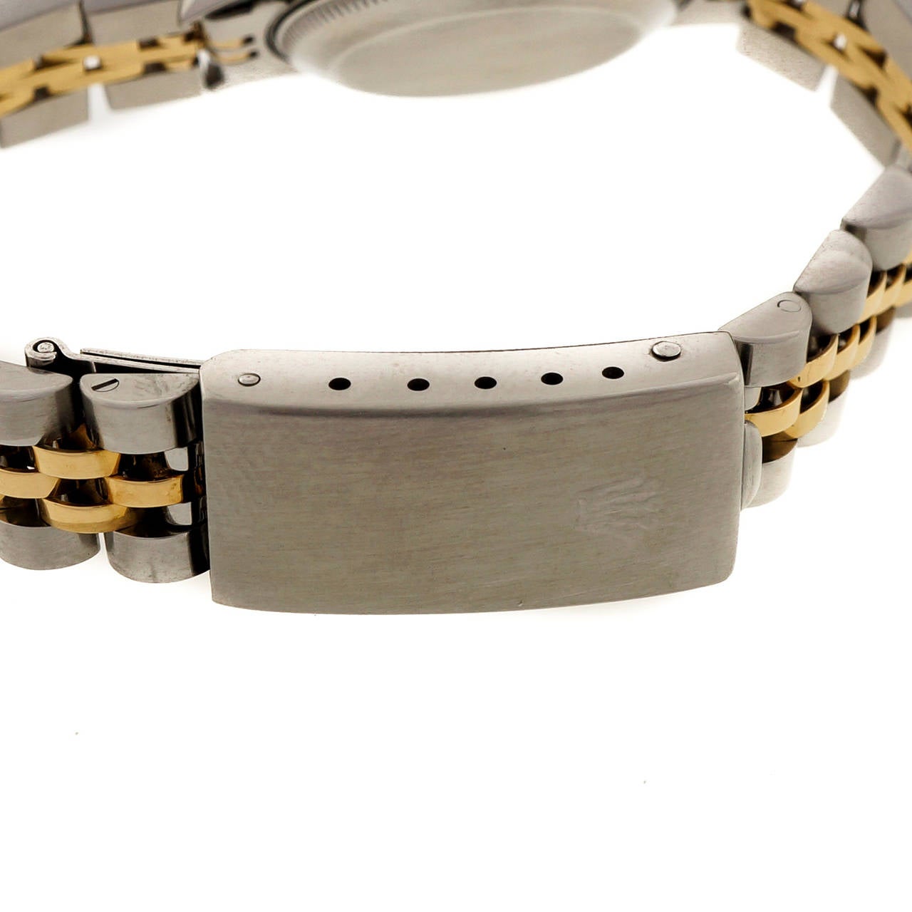 Rolex Lady's Yellow Gold and Stainless Steel Datejust Wristwatch Ref 69173 2