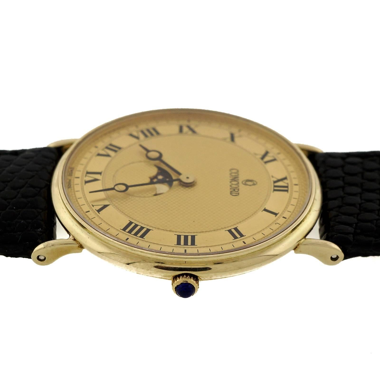 concord quartz 14k watch