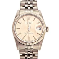 Vintage Rolex stainless Steel Midsize Datejust Jubilee Band Wristwatch ref 68274
