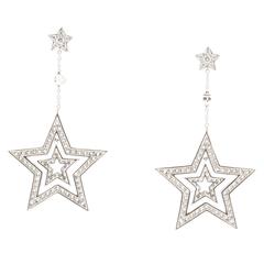 Tiffany & Co. Tiffany Diamond Platinum Double-Drop Earrings