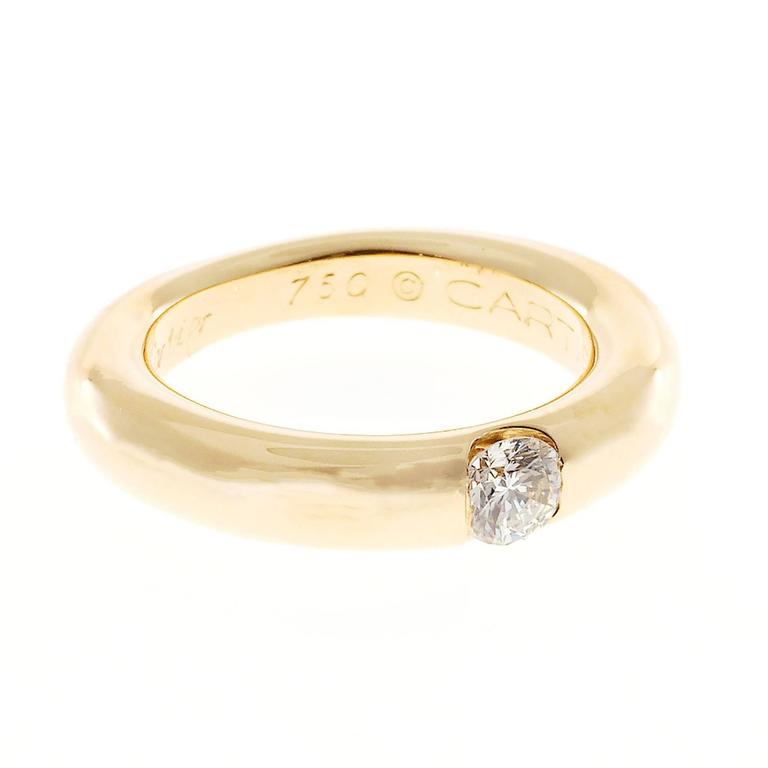 Cartier Ellipse Diamond Gold Ring at 1stDibs | cartier ellipse ring ...