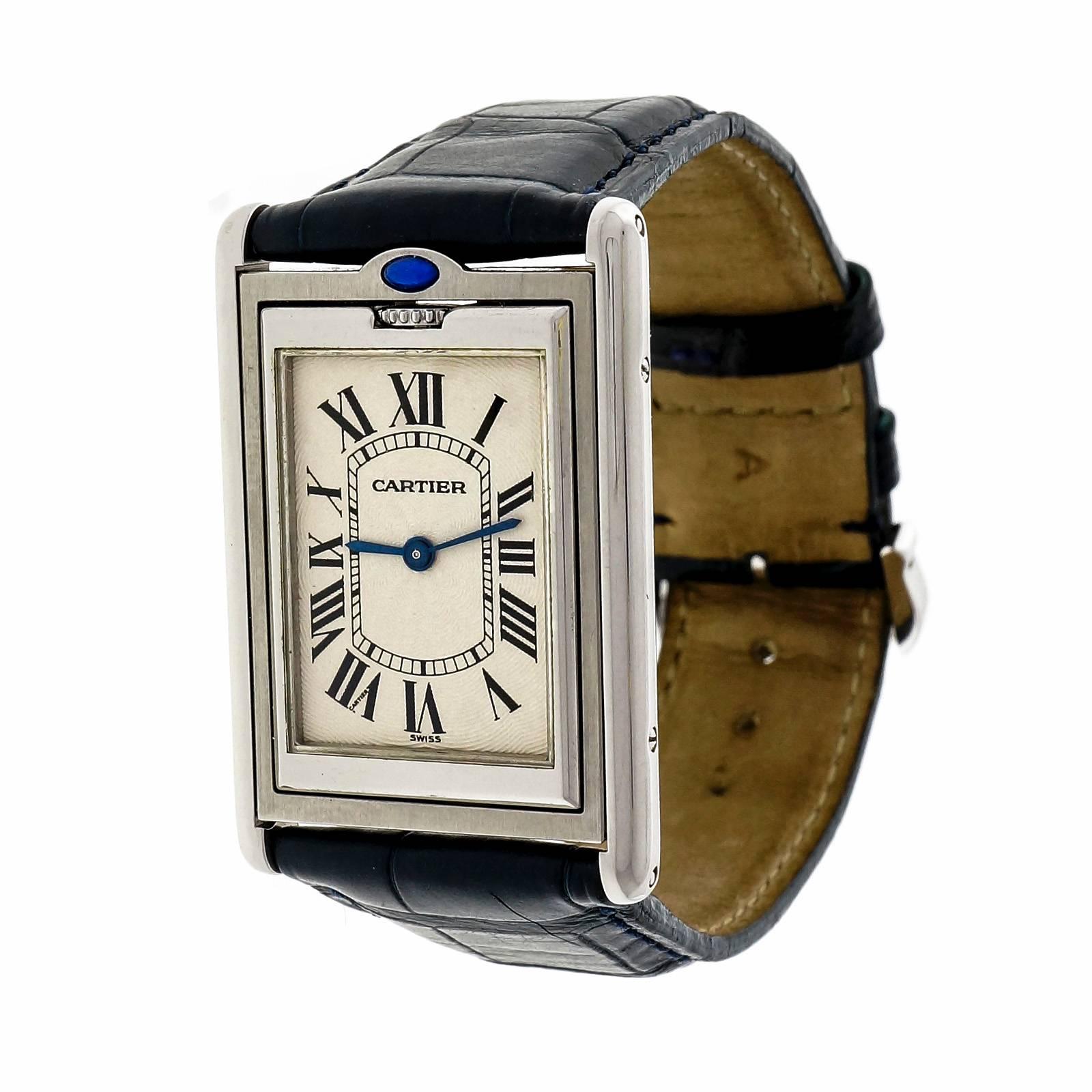 cartier tank basculante automatic