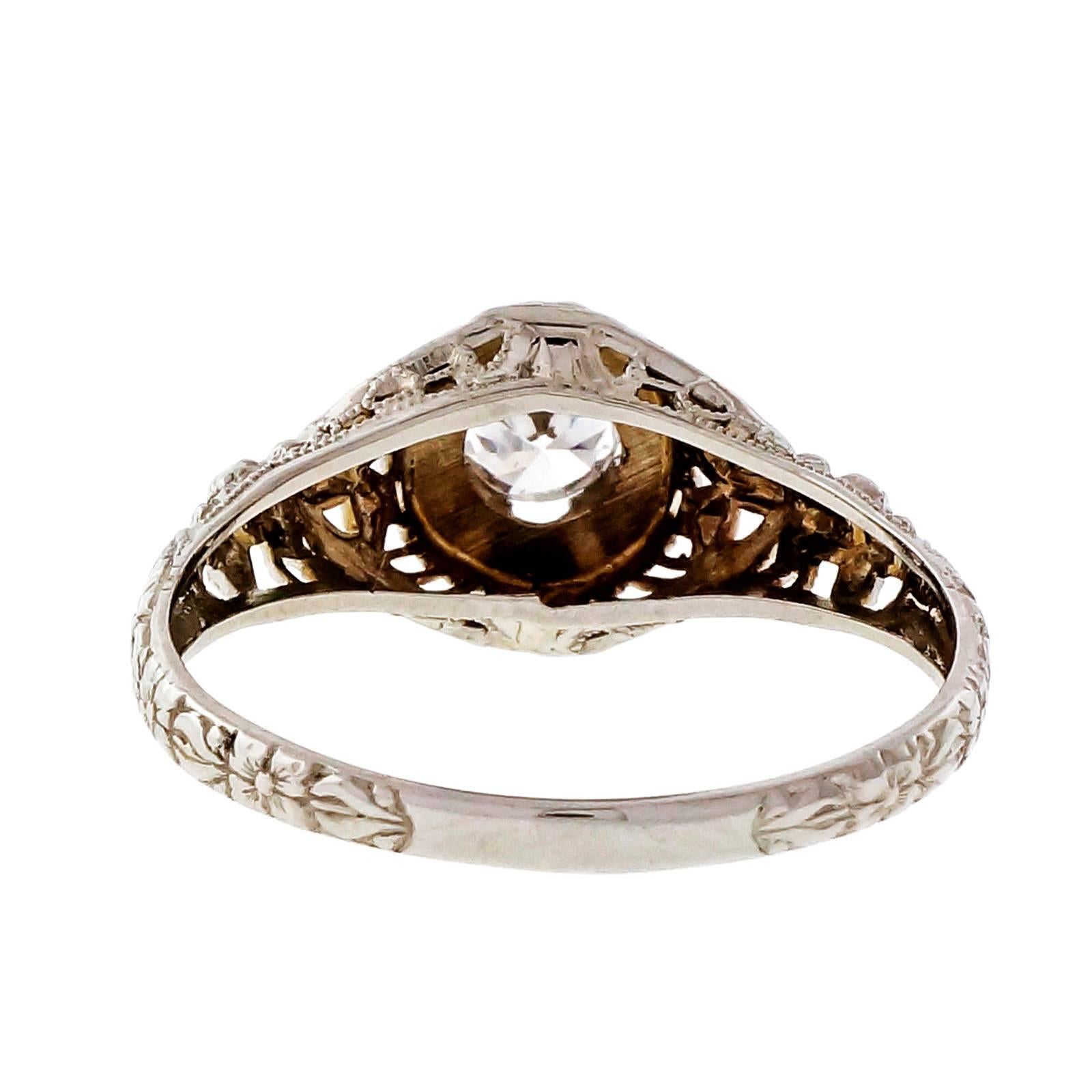gold filigree engagement rings
