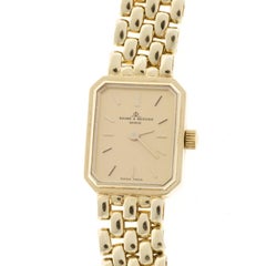 Baume & Mercier Ladies Yellow Gold 5 Row Panther Quartz Wristwatch