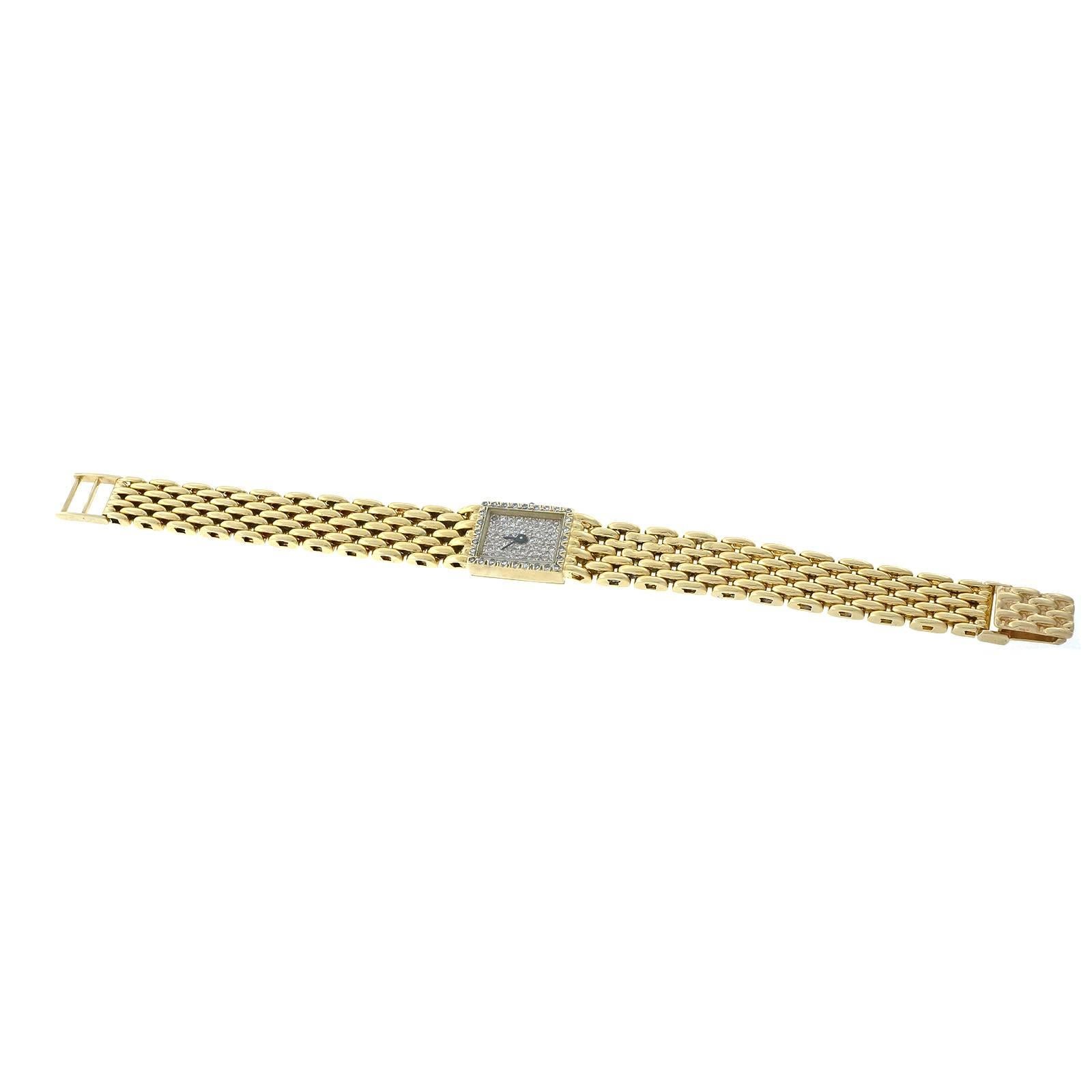 Tiffany & Co. Lady's Yellow Gold Mesh Wristwatch  4