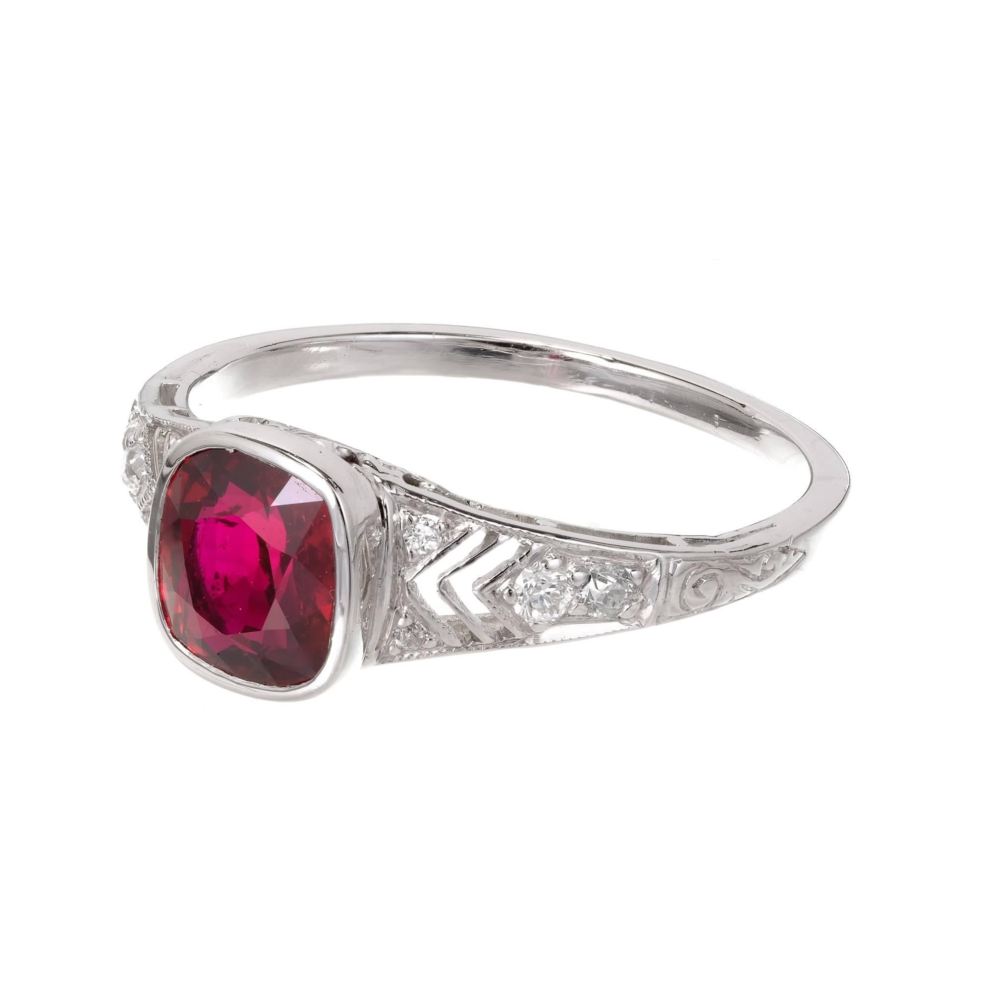 ruby engagement rings tiffany