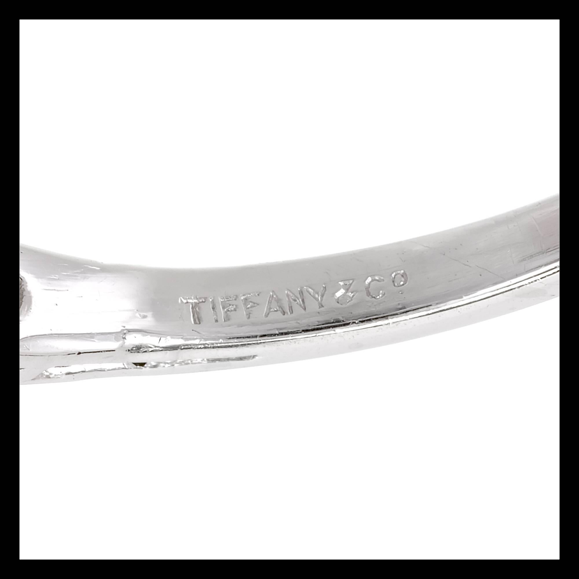 Cushion Cut Tiffany & Co. GIA Certified 1.52 Carat Ruby Diamond Platinum Engagement Ring