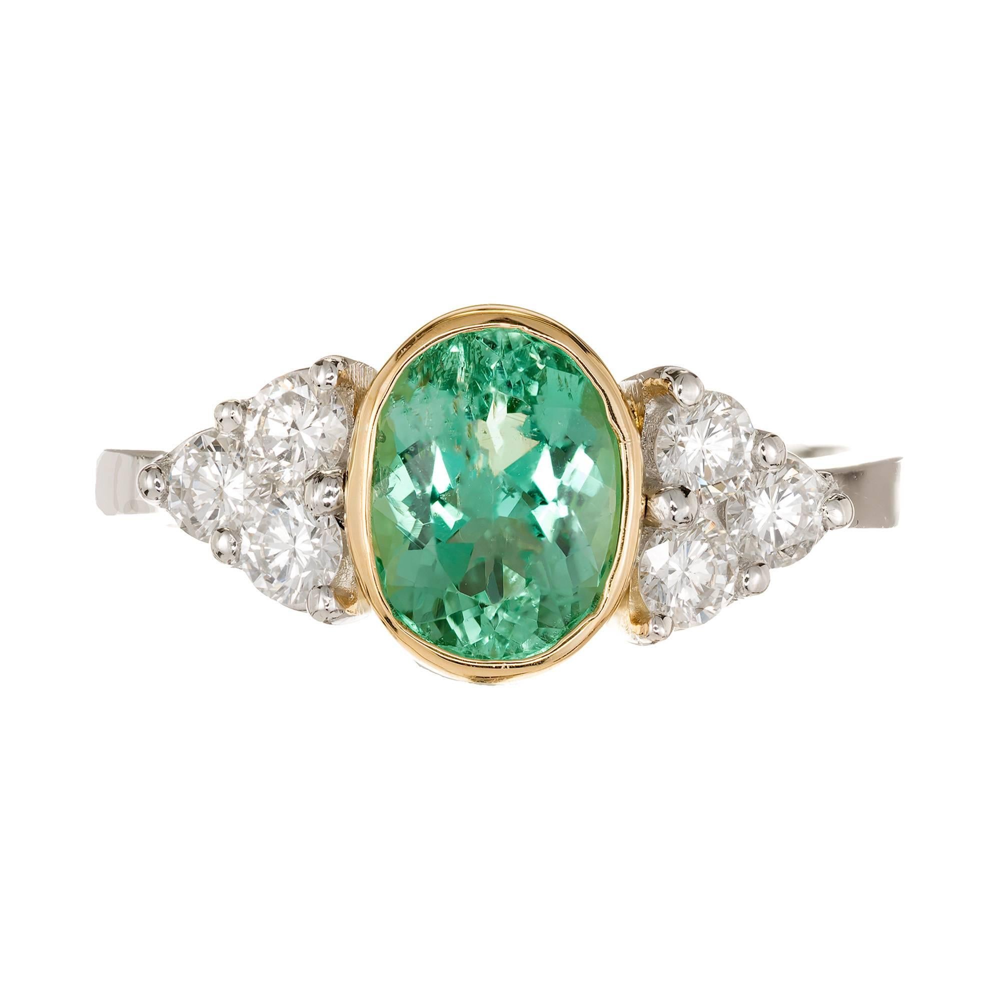 natural emerald engagement rings