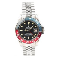 Rolex Stainless Steel GMT-Master Wristwatch Ref 1675 circa 1967