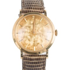 Retro Tiffany & Co. Yellow Gold Movado Wristwatch, circa 1951