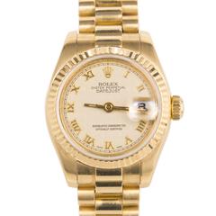 Rolex Lady's Yellow Gold Datejust Wristwatch Ref 179178, circa 2002 4