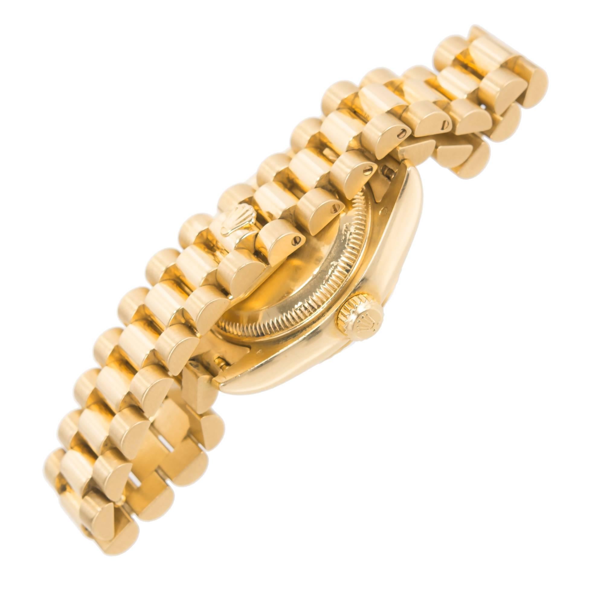 Montre-bracelet Datejust en or jaune pour dame Rolex Réf. 179178, année 2002 Bon état - En vente à Stamford, CT