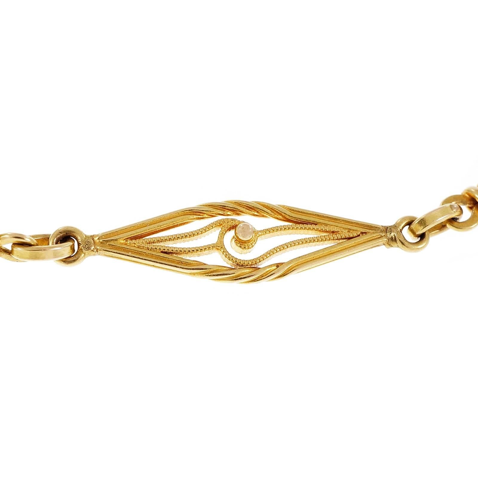 Women's 1840s Victorian Natural Ruby Enamel Gold Pendant Necklace 