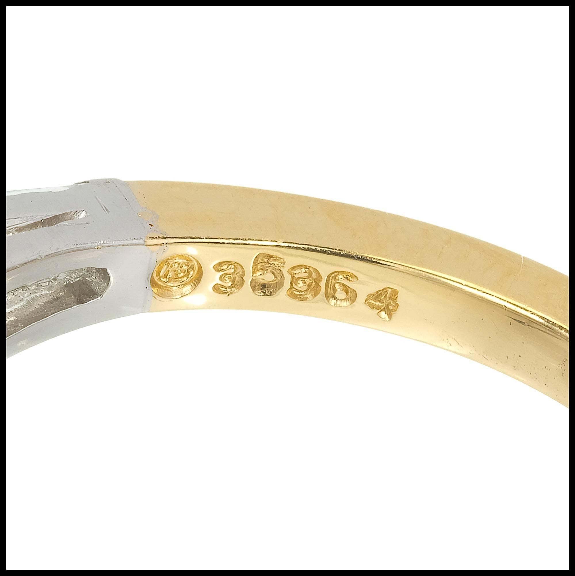 Oscar Heyman GIA Certified 1.45 Carat Pear Diamond Gold Platinum Engagement Ring 1