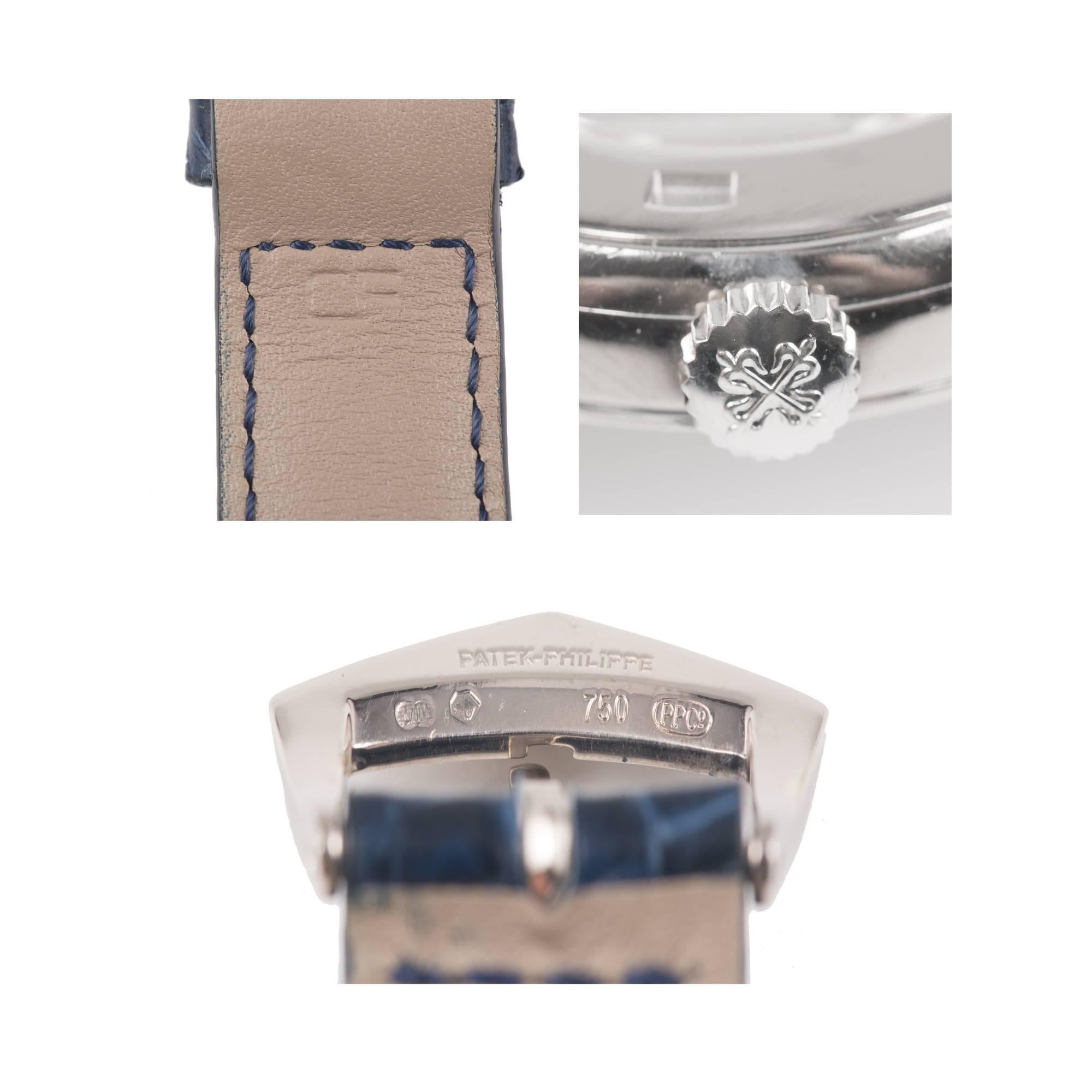 Patek Philippe White Gold Calatrava Automatic Wristwatch Ref 5296G 3