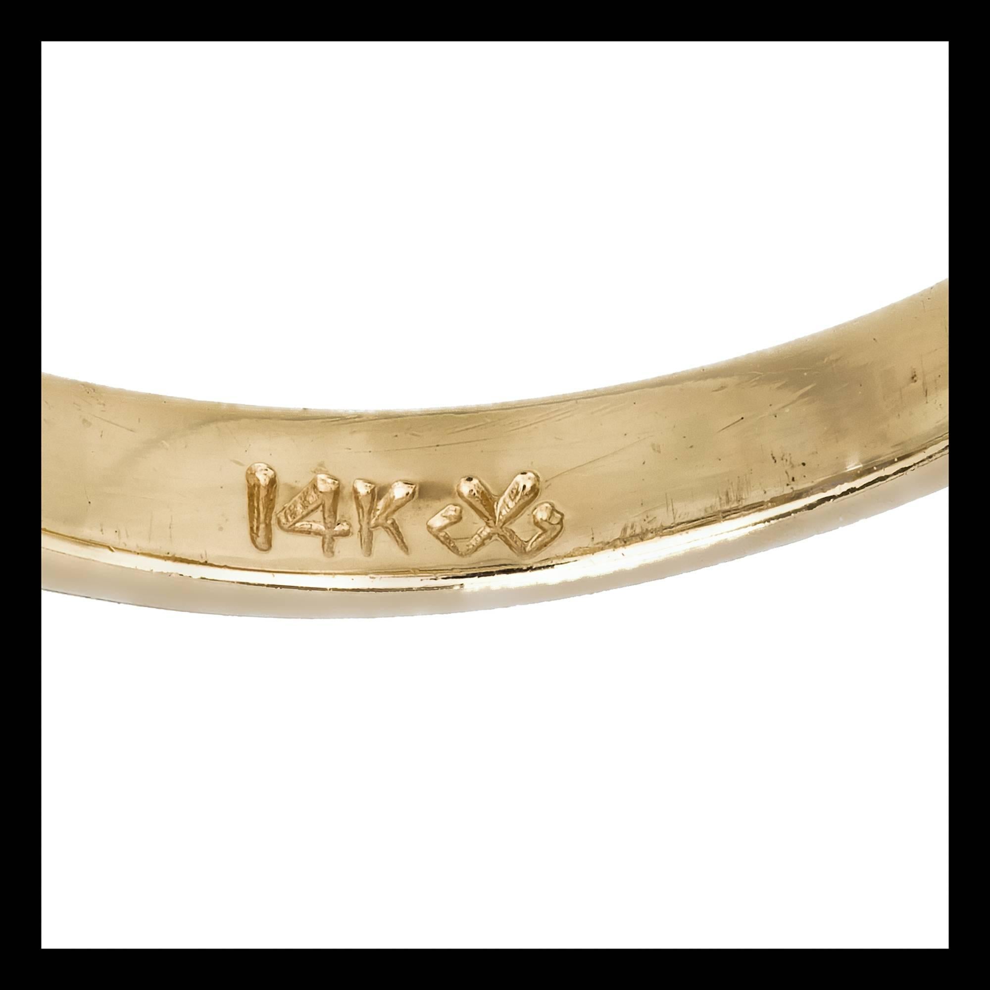 Women's 2.08 Carat Oval Sapphire Diamond Gold Three-Stone Engagement Ring