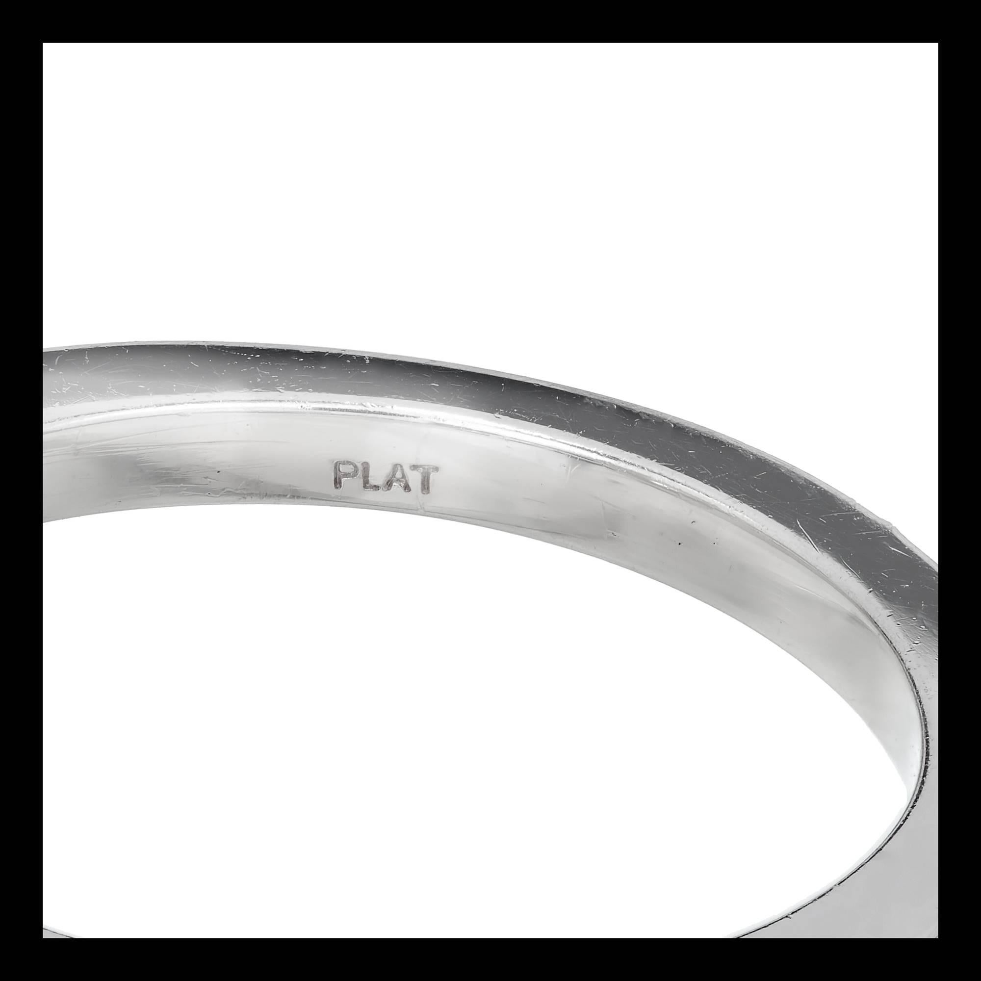 Peter Suchy GIA Certified 1.24 Carat White Diamond Halo Platinum Engagement Ring 5