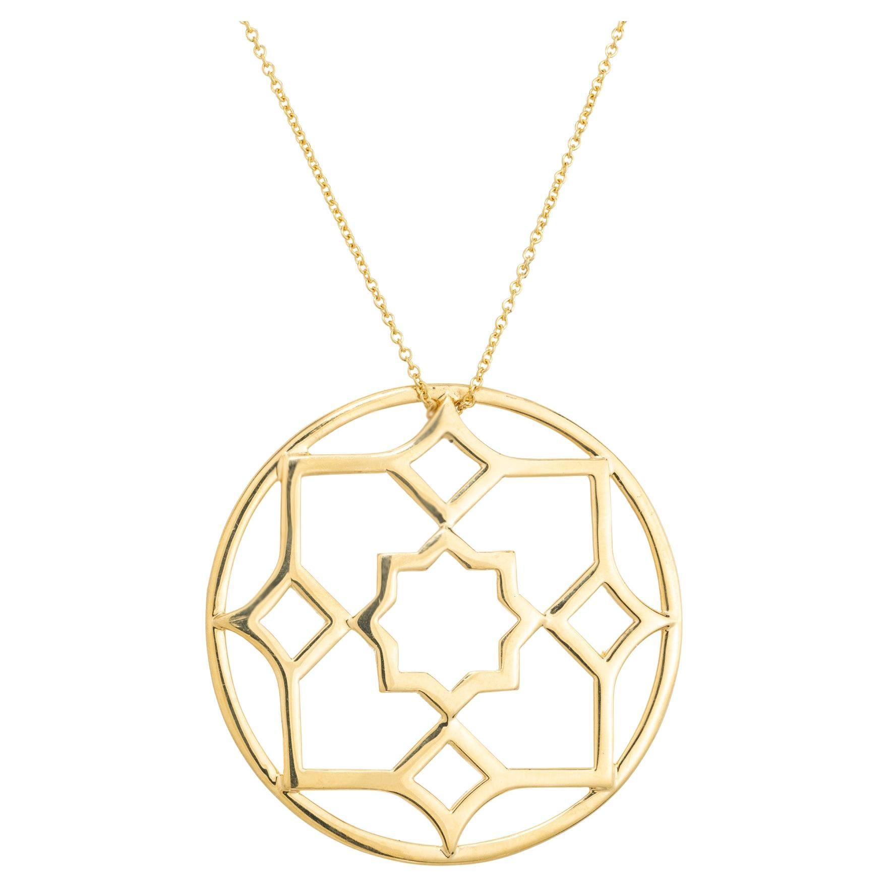 Tiffany & Co. Collar Medallón Zellige Paloma Picasso Oro Amarillo