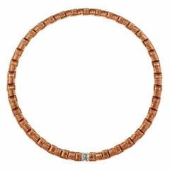 Roberto Coin Appassionata Diamond Rose White Gold Necklace