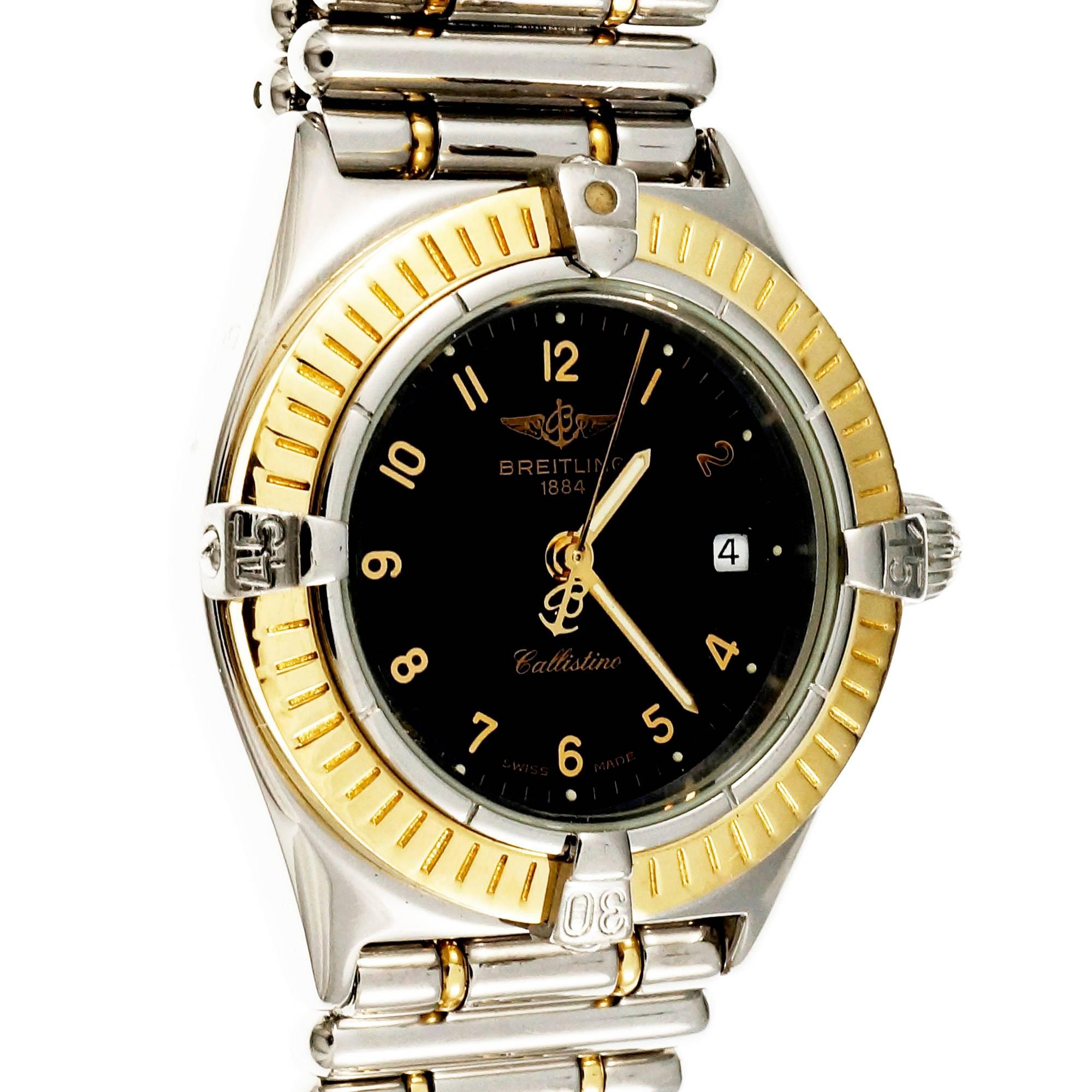 breitling women's gold watch