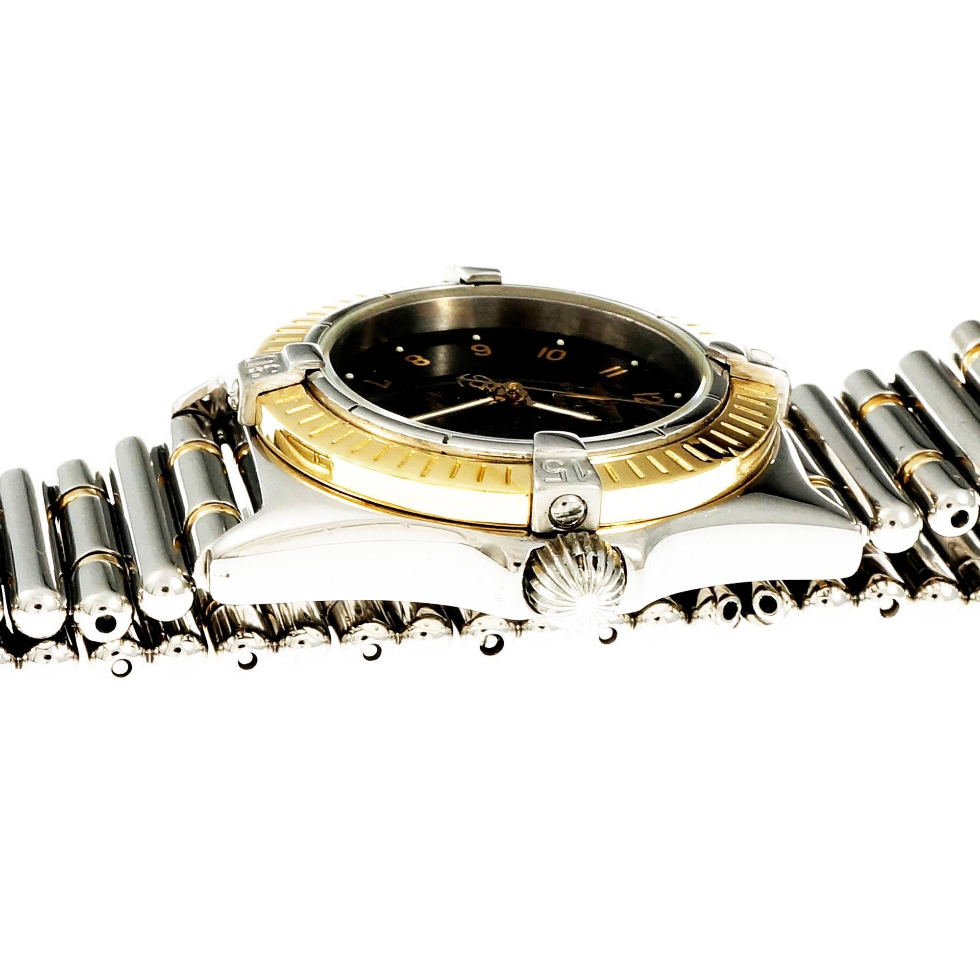 Women's or Men's Breitling Ladies Callistino Yellow Gold Stainless Steel Quartz Wristwatch